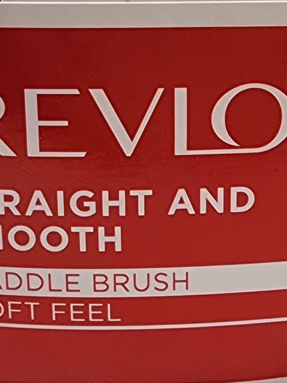 Revlon Straight and Smooth Paddle Brush Soft Feel Black Square All Hair Types - Picture 9 of 16